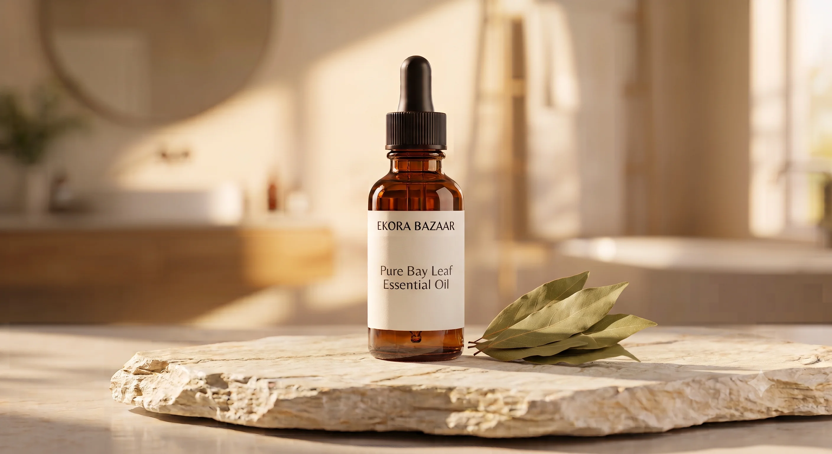 PURE BAY LEAF ESSENTIAL OIL STEAM DISTILLED, 100% PURE AND NATURAL